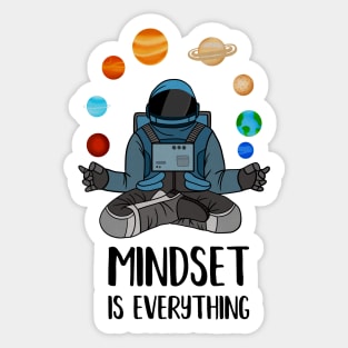 Astronaut Meditating, Yoga, Zen, Mindset Motivational Sticker